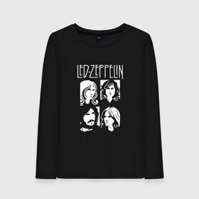 Женский лонгслив хлопок с принтом Группа Led Zeppelin в Новосибирске, 100% хлопок |  | led | led zeppelin | блюз | группа | джимми пейдж | джон генри бонэм | джон пол джонс | лед зепелен | лед зеппелин | метал | роберт плант | рок | тяжелый | фолк | хард | хардрок | хеви | хевиметал