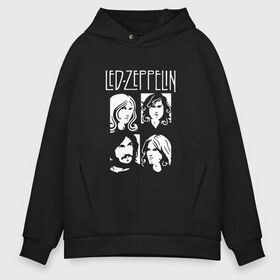 Мужское худи Oversize хлопок с принтом Группа Led Zeppelin в Новосибирске, френч-терри — 70% хлопок, 30% полиэстер. Мягкий теплый начес внутри —100% хлопок | боковые карманы, эластичные манжеты и нижняя кромка, капюшон на магнитной кнопке | led | led zeppelin | блюз | группа | джимми пейдж | джон генри бонэм | джон пол джонс | лед зепелен | лед зеппелин | метал | роберт плант | рок | тяжелый | фолк | хард | хардрок | хеви | хевиметал