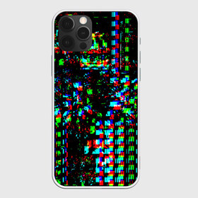 Чехол для iPhone 12 Pro Max с принтом Optical abstract в Новосибирске, Силикон |  | глитч | глич | линии | полосы | разноцветный