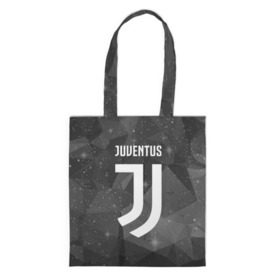 Сумка 3D повседневная с принтом Juventus Cosmos в Новосибирске, 100% полиэстер | Плотность: 200 г/м2; Размер: 34×35 см; Высота лямок: 30 см | football | italia | juve | juventus | logo | sport | арт | италия | лига | лого | спорт | текстура | фк | футбол | футбольный клуб | эмблема | ювентус