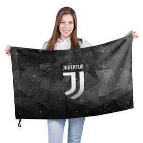 Флаг 3D с принтом Juventus Cosmos в Новосибирске, 100% полиэстер | плотность ткани — 95 г/м2, размер — 67 х 109 см. Принт наносится с одной стороны | football | italia | juve | juventus | logo | sport | арт | италия | лига | лого | спорт | текстура | фк | футбол | футбольный клуб | эмблема | ювентус