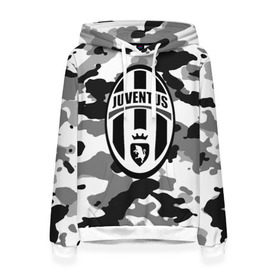 Женская толстовка 3D с принтом FC Juventus Camouflage в Новосибирске, 100% полиэстер  | двухслойный капюшон со шнурком для регулировки, мягкие манжеты на рукавах и по низу толстовки, спереди карман-кенгуру с мягким внутренним слоем. | Тематика изображения на принте: football | italia | juve | juventus | logo | sport | арт | италия | лига | лого | спорт | текстура | фк | футбол | футбольный клуб | эмблема | ювентус