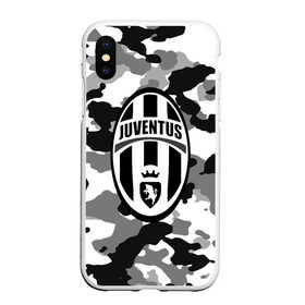 Чехол для iPhone XS Max матовый с принтом FC Juventus Camouflage в Новосибирске, Силикон | Область печати: задняя сторона чехла, без боковых панелей | Тематика изображения на принте: football | italia | juve | juventus | logo | sport | арт | италия | лига | лого | спорт | текстура | фк | футбол | футбольный клуб | эмблема | ювентус