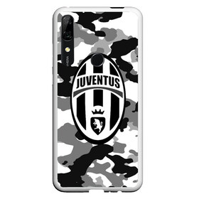 Чехол для Honor P Smart Z с принтом FC Juventus Camouflage в Новосибирске, Силикон | Область печати: задняя сторона чехла, без боковых панелей | Тематика изображения на принте: football | italia | juve | juventus | logo | sport | арт | италия | лига | лого | спорт | текстура | фк | футбол | футбольный клуб | эмблема | ювентус