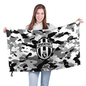 Флаг 3D с принтом FC Juventus Camouflage в Новосибирске, 100% полиэстер | плотность ткани — 95 г/м2, размер — 67 х 109 см. Принт наносится с одной стороны | football | italia | juve | juventus | logo | sport | арт | италия | лига | лого | спорт | текстура | фк | футбол | футбольный клуб | эмблема | ювентус