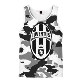 Мужская майка 3D с принтом FC Juventus Camouflage в Новосибирске, 100% полиэстер | круглая горловина, приталенный силуэт, длина до линии бедра. Пройма и горловина окантованы тонкой бейкой | football | italia | juve | juventus | logo | sport | арт | италия | лига | лого | спорт | текстура | фк | футбол | футбольный клуб | эмблема | ювентус