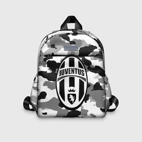 Детский рюкзак 3D с принтом FC Juventus Camouflage в Новосибирске, 100% полиэстер | лямки с регулируемой длиной, сверху петелька, чтобы рюкзак можно было повесить на вешалку. Основное отделение закрывается на молнию, как и внешний карман. Внутри дополнительный карман. По бокам два дополнительных кармашка | football | italia | juve | juventus | logo | sport | арт | италия | лига | лого | спорт | текстура | фк | футбол | футбольный клуб | эмблема | ювентус