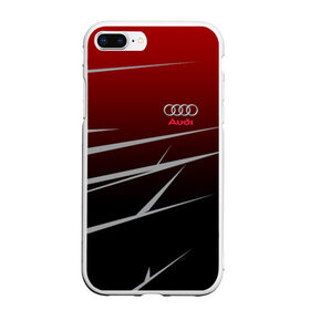 Чехол для iPhone 7Plus/8 Plus матовый с принтом AUDI SPORT в Новосибирске, Силикон | Область печати: задняя сторона чехла, без боковых панелей | audi | ауди | марка | машины