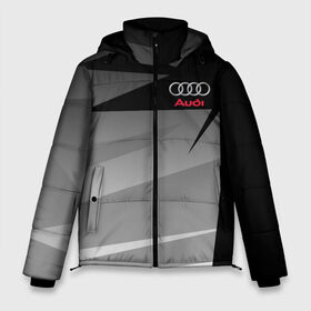 Мужская зимняя куртка 3D с принтом AUDI SPORT в Новосибирске, верх — 100% полиэстер; подкладка — 100% полиэстер; утеплитель — 100% полиэстер | длина ниже бедра, свободный силуэт Оверсайз. Есть воротник-стойка, отстегивающийся капюшон и ветрозащитная планка. 

Боковые карманы с листочкой на кнопках и внутренний карман на молнии. | audi | ауди | марка | машины