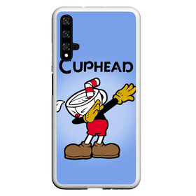 Чехол для Honor 20 с принтом Cuphead в Новосибирске, Силикон | Область печати: задняя сторона чехла, без боковых панелей | cuphead | капхед | компьтерная игра