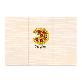 Магнитный плакат 3Х2 с принтом One love, One pizza в Новосибирске, Полимерный материал с магнитным слоем | 6 деталей размером 9*9 см | Тематика изображения на принте: 14 февраля | love | pizza | valentine | любовь
