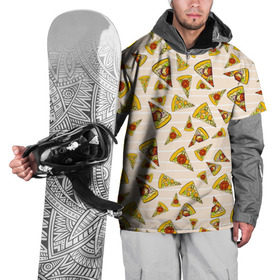 Накидка на куртку 3D с принтом Pizza love в Новосибирске, 100% полиэстер |  | Тематика изображения на принте: 14 февраля | love | pizza | valentine | любовь