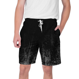 Мужские шорты 3D с принтом Black Grunge в Новосибирске,  полиэстер 100% | прямой крой, два кармана без застежек по бокам. Мягкая трикотажная резинка на поясе, внутри которой широкие завязки. Длина чуть выше колен | grunge | абстракция | гранж | черный