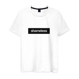 Мужская футболка хлопок с принтом Shameless в Новосибирске, 100% хлопок | прямой крой, круглый вырез горловины, длина до линии бедер, слегка спущенное плечо. | Тематика изображения на принте: shameless. | бесстыдники | бесстыжие | бесстыжих