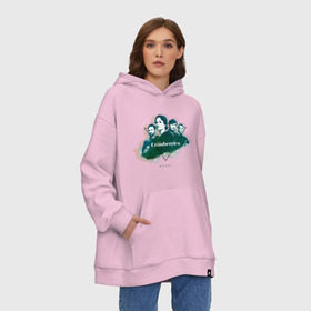 Худи SuperOversize хлопок с принтом The Сranberries в Новосибирске, 70% хлопок, 30% полиэстер, мягкий начес внутри | карман-кенгуру, эластичная резинка на манжетах и по нижней кромке, двухслойный капюшон
 | 