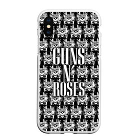 Чехол для iPhone XS Max матовый с принтом Guns n roses в Новосибирске, Силикон | Область печати: задняя сторона чехла, без боковых панелей | guns n roses | gunsnroses | ганз н роус | ганзес роус | ганзесроус | ганзнроус | дафф маккаган | диззи рид | мелисса риз | ричард фортус | рок | слэш | франк феррер | эксл роуз