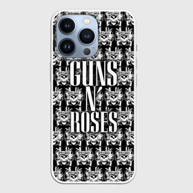 Чехол для iPhone 13 Pro с принтом Guns n roses в Новосибирске,  |  | Тематика изображения на принте: guns n roses | gunsnroses | ганз н роус | ганзес роус | ганзесроус | ганзнроус | дафф маккаган | диззи рид | мелисса риз | ричард фортус | рок | слэш | франк феррер | эксл роуз