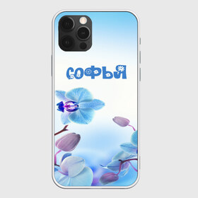 Чехол для iPhone 12 Pro Max с принтом Софья в Новосибирске, Силикон |  | Тематика изображения на принте: flower | name | spring | букет | весна | имена | имя | природа | софья | узор | цветочный | цветы