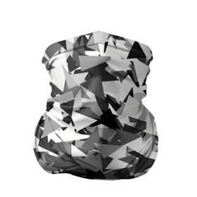 Бандана-труба 3D с принтом Городской серый камуфляж в Новосибирске, 100% полиэстер, ткань с особыми свойствами — Activecool | плотность 150‒180 г/м2; хорошо тянется, но сохраняет форму | армия | геометрический | геометрия | маскировка | милитари | паттерн | текстура | треугольники | чернобелый