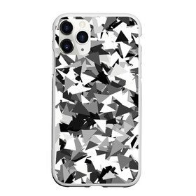 Чехол для iPhone 11 Pro Max матовый с принтом Городской серый камуфляж в Новосибирске, Силикон |  | армия | геометрический | геометрия | маскировка | милитари | паттерн | текстура | треугольники | чернобелый