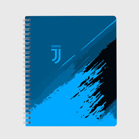 Тетрадь с принтом juventus original 2018 в Новосибирске, 100% бумага | 48 листов, плотность листов — 60 г/м2, плотность картонной обложки — 250 г/м2. Листы скреплены сбоку удобной пружинной спиралью. Уголки страниц и обложки скругленные. Цвет линий — светло-серый
 | football | soccer | ювентус