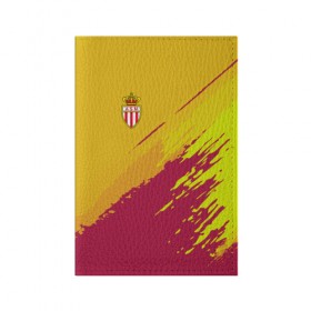 Обложка для паспорта матовая кожа с принтом Monaco 2018 original в Новосибирске, натуральная матовая кожа | размер 19,3 х 13,7 см; прозрачные пластиковые крепления | Тематика изображения на принте: football | soccer | монако