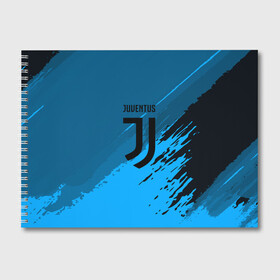 Альбом для рисования с принтом FC Juventus abstract style в Новосибирске, 100% бумага
 | матовая бумага, плотность 200 мг. | football | soccer | ювентус