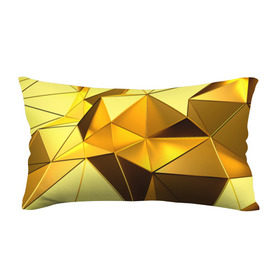 Подушка 3D антистресс с принтом Gold texture в Новосибирске, наволочка — 100% полиэстер, наполнитель — вспененный полистирол | состоит из подушки и наволочки на молнии | 