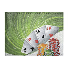 Обложка для студенческого билета с принтом Покер Старс в Новосибирске, натуральная кожа | Размер: 11*8 см; Печать на всей внешней стороне | игра | казино | каре | карты | роял | сет | стрит | туз | удача | флеш | фул | хаус