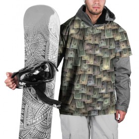 Накидка на куртку 3D с принтом Доллары США в Новосибирске, 100% полиэстер |  | dollar | forex | usa | банкноты | богатство | валюта | деньги | доллар | купюры | паттрен | трейдер | чешуя