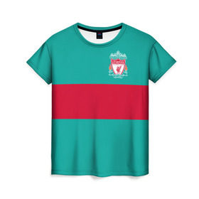 Женская футболка 3D с принтом FC Liverpool в Новосибирске, 100% полиэфир ( синтетическое хлопкоподобное полотно) | прямой крой, круглый вырез горловины, длина до линии бедер | england | football | liverpool fc | logo | sport | англия | арт | ливерпуль | лига | лого | спорт | текстура | фк | футбол | футбольный клуб | эмблема