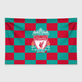 Флаг-баннер с принтом ФК Ливерпуль в Новосибирске, 100% полиэстер | размер 67 х 109 см, плотность ткани — 95 г/м2; по краям флага есть четыре люверса для крепления | england | fc | англия | ливерпуль | фк