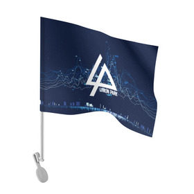 Флаг для автомобиля с принтом Linkin Park music collection в Новосибирске, 100% полиэстер | Размер: 30*21 см | linkin park | logo | music | pop | rock | usa | альтернатива | америка | металл | музыка | музыкальный | поп | рок | честер беннингтон