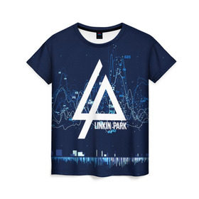 Женская футболка 3D с принтом Linkin Park music collection в Новосибирске, 100% полиэфир ( синтетическое хлопкоподобное полотно) | прямой крой, круглый вырез горловины, длина до линии бедер | linkin park | logo | music | pop | rock | usa | альтернатива | америка | металл | музыка | музыкальный | поп | рок | честер беннингтон