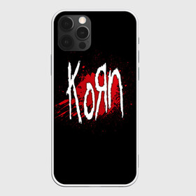 Чехол для iPhone 12 Pro Max с принтом Korn в Новосибирске, Силикон |  | band | blood | korn | metal | music | rock | атрибутика | группа | кровь | метал | музыка | рок