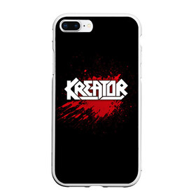 Чехол для iPhone 7Plus/8 Plus матовый с принтом Kreator в Новосибирске, Силикон | Область печати: задняя сторона чехла, без боковых панелей | Тематика изображения на принте: band | blood | kreator | metal | music | rock | атрибутика | группа | кровь | метал | музыка | рок