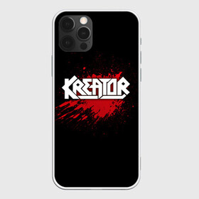 Чехол для iPhone 12 Pro с принтом Kreator в Новосибирске, силикон | область печати: задняя сторона чехла, без боковых панелей | Тематика изображения на принте: band | blood | kreator | metal | music | rock | атрибутика | группа | кровь | метал | музыка | рок