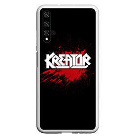 Чехол для Honor 20 с принтом Kreator в Новосибирске, Силикон | Область печати: задняя сторона чехла, без боковых панелей | Тематика изображения на принте: band | blood | kreator | metal | music | rock | атрибутика | группа | кровь | метал | музыка | рок