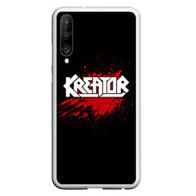 Чехол для Honor P30 с принтом Kreator в Новосибирске, Силикон | Область печати: задняя сторона чехла, без боковых панелей | Тематика изображения на принте: band | blood | kreator | metal | music | rock | атрибутика | группа | кровь | метал | музыка | рок