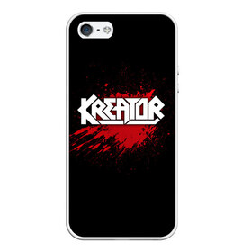 Чехол для iPhone 5/5S матовый с принтом Kreator в Новосибирске, Силикон | Область печати: задняя сторона чехла, без боковых панелей | Тематика изображения на принте: band | blood | kreator | metal | music | rock | атрибутика | группа | кровь | метал | музыка | рок