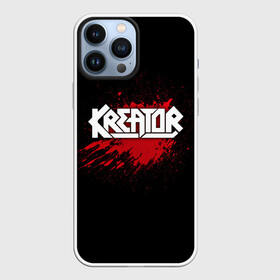 Чехол для iPhone 13 Pro Max с принтом Kreator в Новосибирске,  |  | Тематика изображения на принте: band | blood | kreator | metal | music | rock | атрибутика | группа | кровь | метал | музыка | рок