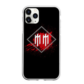 Чехол для iPhone 11 Pro матовый с принтом Marilyn Manson в Новосибирске, Силикон |  | band | blood | marilyn manson | metal | music | rock | атрибутика | группа | кровь | метал | музыка | рок