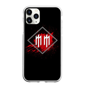 Чехол для iPhone 11 Pro Max матовый с принтом Marilyn Manson в Новосибирске, Силикон |  | band | blood | marilyn manson | metal | music | rock | атрибутика | группа | кровь | метал | музыка | рок