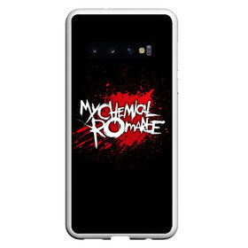 Чехол для Samsung Galaxy S10 с принтом My Chemical Romance в Новосибирске, Силикон | Область печати: задняя сторона чехла, без боковых панелей | band | blood | metal | music | my chemical romance | rock | атрибутика | группа | кровь | метал | музыка | рок