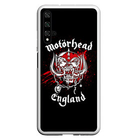 Чехол для Honor 20 с принтом Motorhead в Новосибирске, Силикон | Область печати: задняя сторона чехла, без боковых панелей | Тематика изображения на принте: band | blood | metal | motorhead | music | rock | атрибутика | группа | кровь | метал | музыка | рок