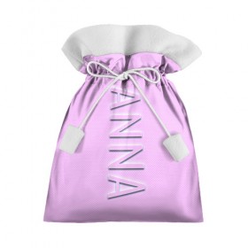 Подарочный 3D мешок с принтом Anna-pink в Новосибирске, 100% полиэстер | Размер: 29*39 см | Тематика изображения на принте: anna | anna pink | name | name anna | pink | анна | имена | имя | имя анна