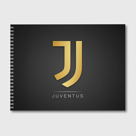 Альбом для рисования с принтом Juventus Gold Edition в Новосибирске, 100% бумага
 | матовая бумага, плотность 200 мг. | Тематика изображения на принте: champions | italy | jeep | juventus | league | италия | лига | чемпионов | ювентус