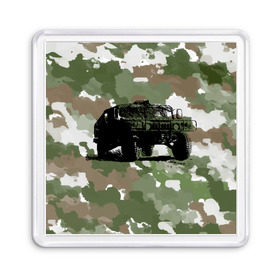 Магнит 55*55 с принтом Jeep в Новосибирске, Пластик | Размер: 65*65 мм; Размер печати: 55*55 мм | 23 февраля | hummer | jeep | авто | армейская | армия | внедорожник | военная | джип | камуфляж | милитари | россия | хамер