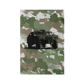 Обложка для паспорта матовая кожа с принтом Jeep в Новосибирске, натуральная матовая кожа | размер 19,3 х 13,7 см; прозрачные пластиковые крепления | Тематика изображения на принте: 23 февраля | hummer | jeep | авто | армейская | армия | внедорожник | военная | джип | камуфляж | милитари | россия | хамер