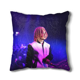 Подушка 3D с принтом Lil Pump - 102 в Новосибирске, наволочка – 100% полиэстер, наполнитель – холлофайбер (легкий наполнитель, не вызывает аллергию). | состоит из подушки и наволочки. Наволочка на молнии, легко снимается для стирки | Тематика изображения на принте: eskeetit | esskeetit | lil pump | pamp | pump | лил памп | маленький насос | насос | памп | эшкере | эшкереее | эщкэрэ